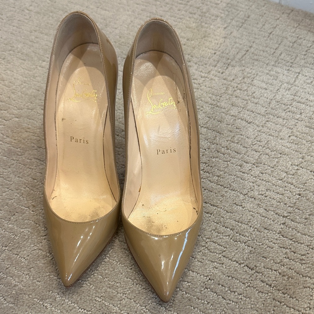 Loved-Authentic/Christian Louboutin Beige Heels